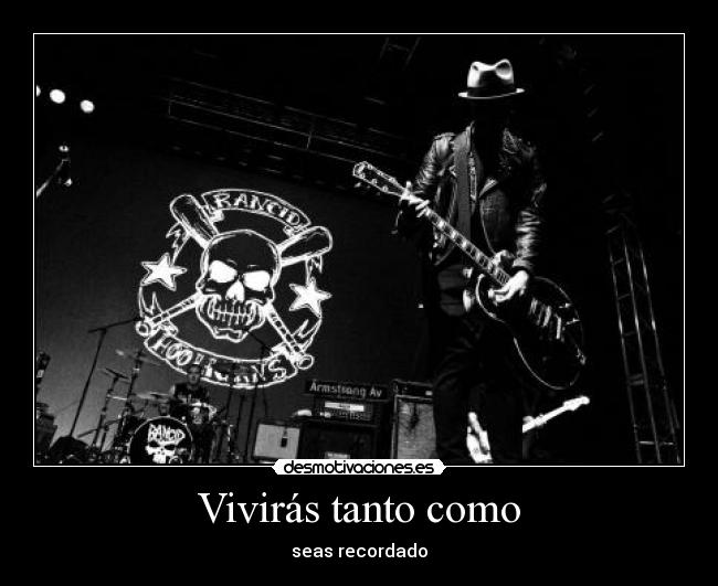 carteles rancid photo que puedo conciertott desmotivaciones