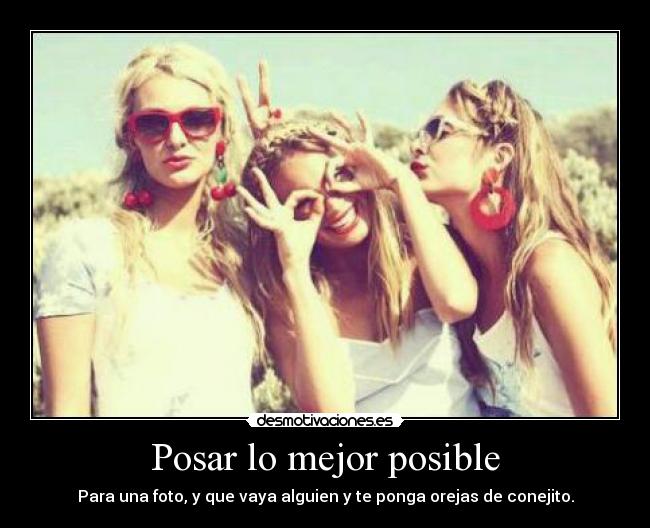 Posar lo mejor posible - 