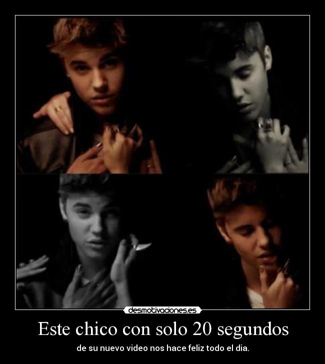 Este chico con solo 20 segundos - de su nuevo video nos hace feliz todo el dia.