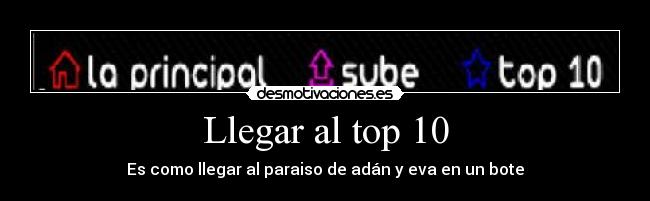 Llegar al top 10 -