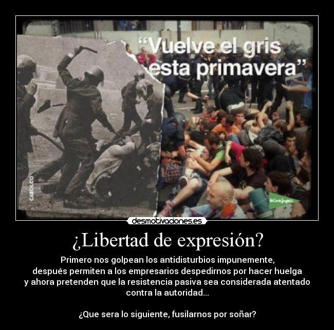 ¿Libertad de expresión? -