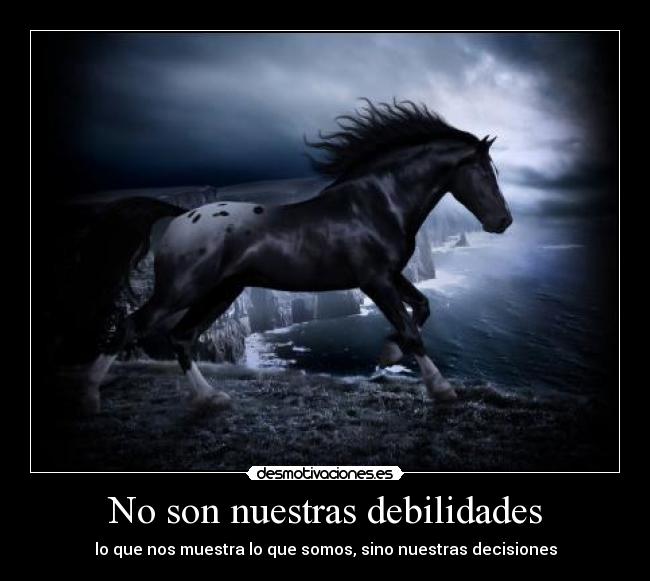No son nuestras debilidades -
