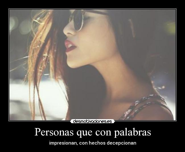 Personas que con palabras -