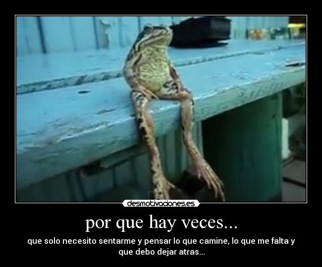 por que hay veces... -