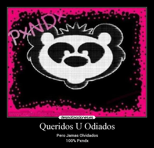 Queridos U Odiados - Pero Jamas Olvidados
100% Pxndx