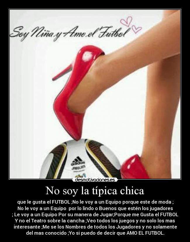 No soy la típica chica -