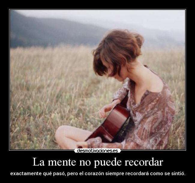 La mente no puede recordar -