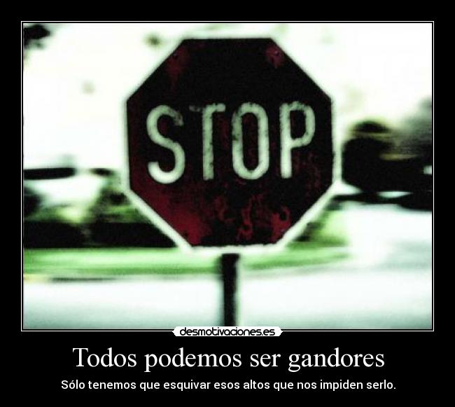 Todos podemos ser gandores -