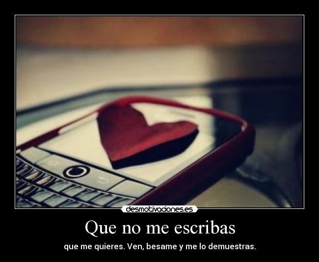 Que no me escribas - 