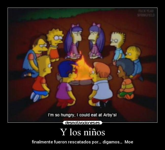 carteles simpson rescate isla perdidos desmotivaciones