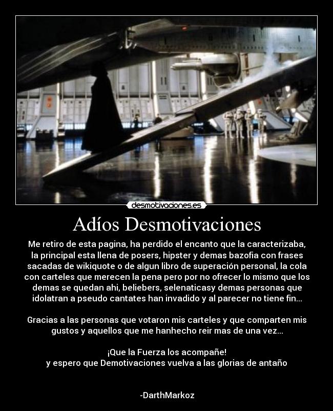 Adíos Desmotivaciones - 