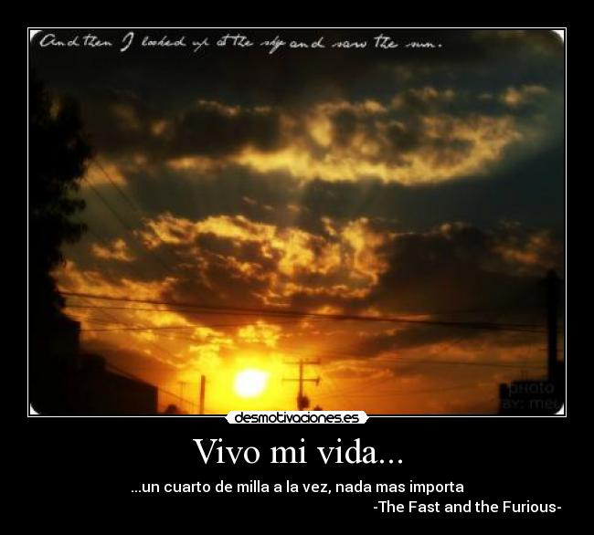 carteles vida fast and furious desmotivaciones