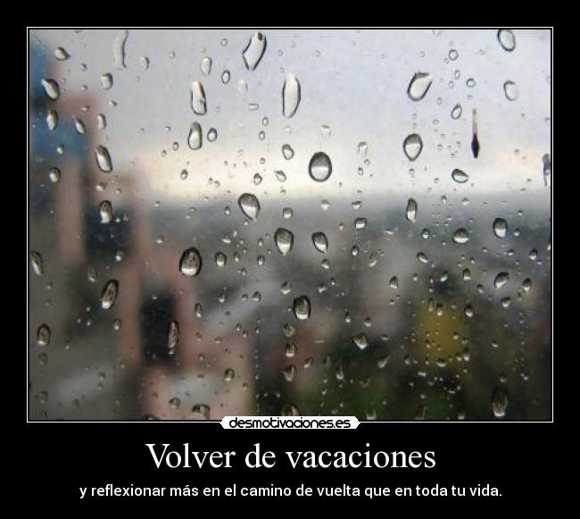 Volver de vacaciones -
