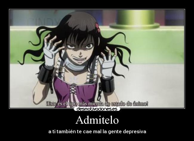 carteles anime deadman wonderland depresion desmotivaciones