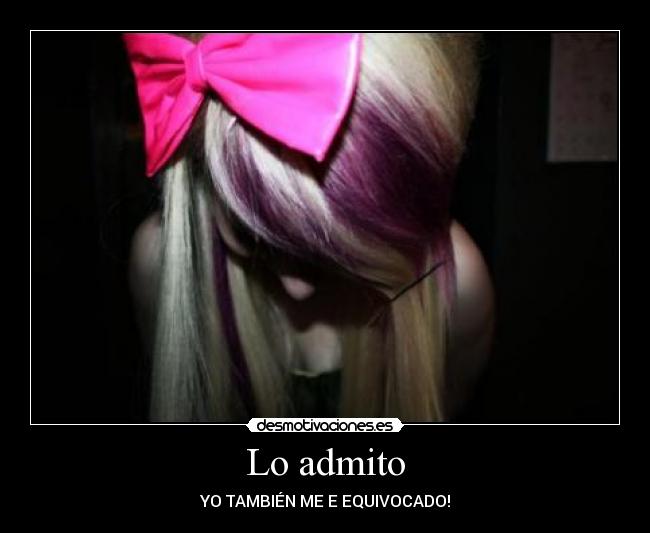 Lo admito -