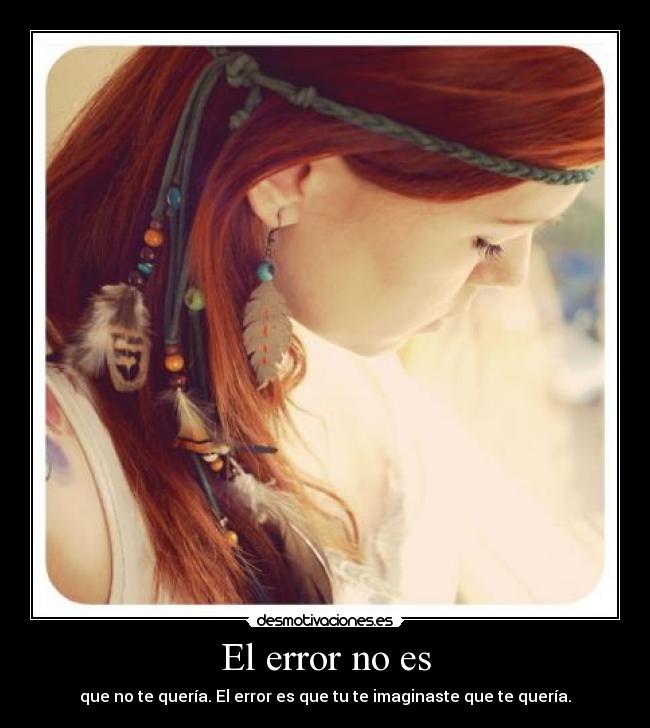 El error no es - 