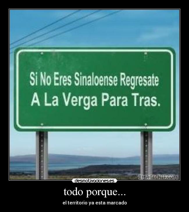 todo porque... - el territorio ya esta marcado