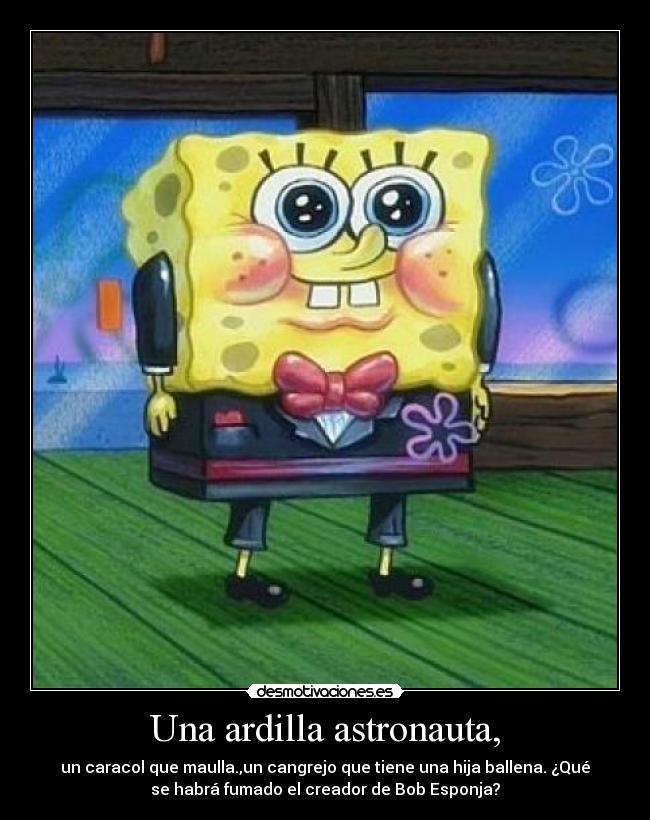 Una ardilla astronauta, -