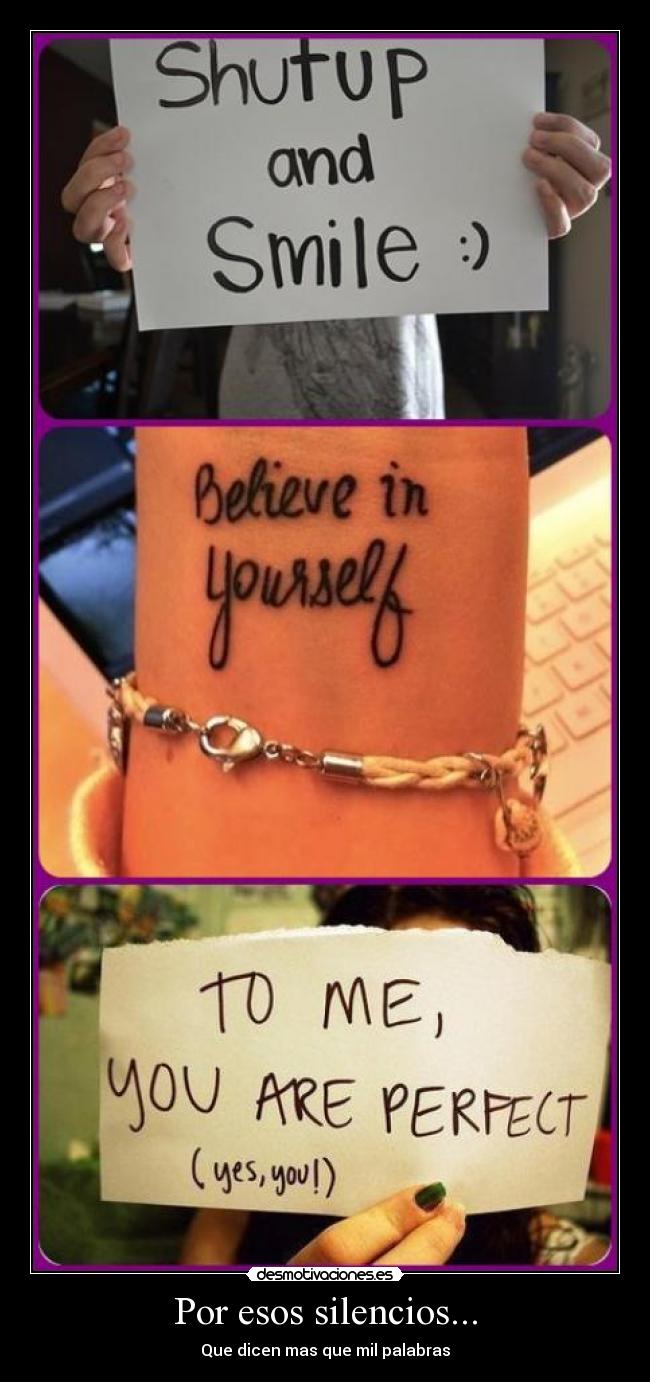 Por esos silencios... -