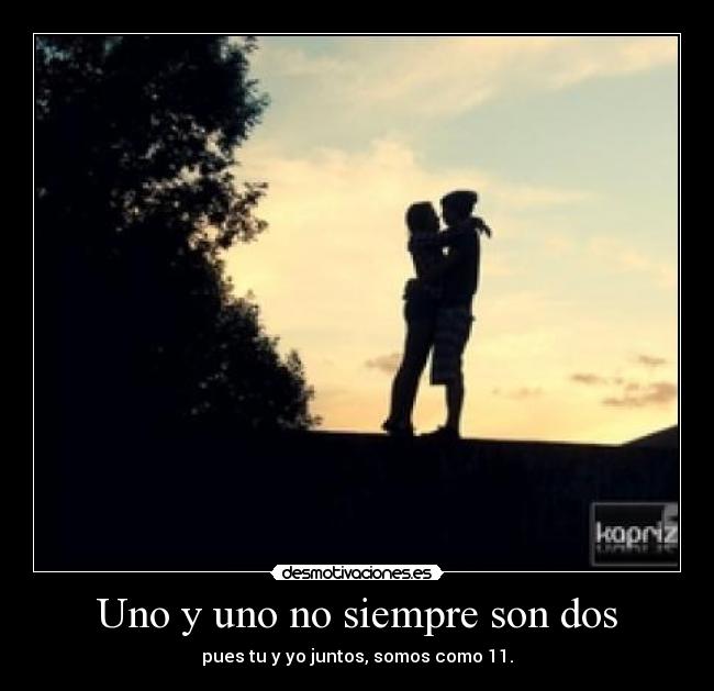 Uno y uno no siempre son dos -