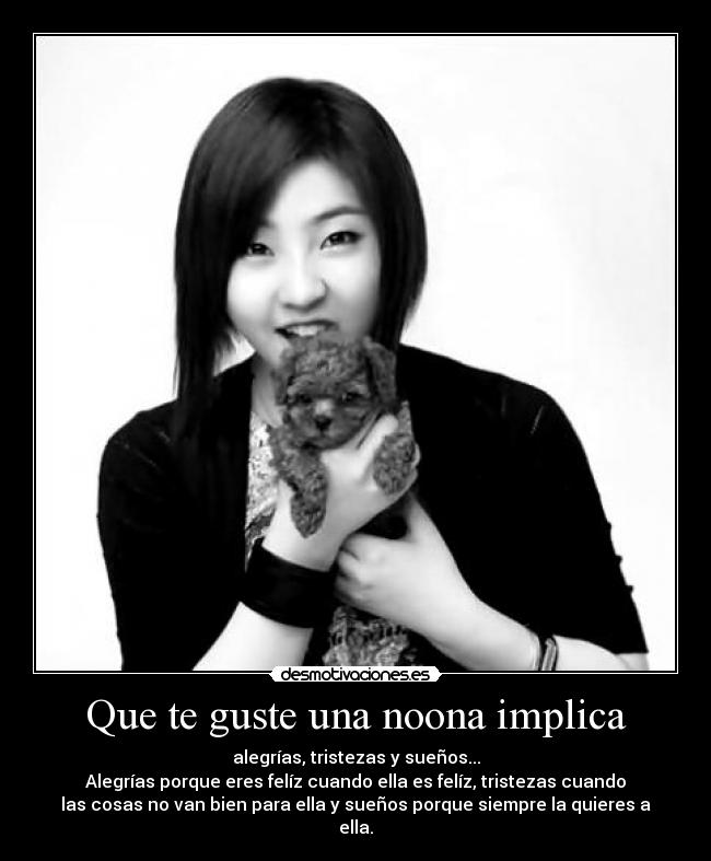 carteles kpop minzy noona alegria tristeza sueno amor desmotivaciones