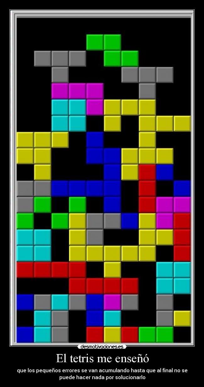 El tetris me enseñó -
