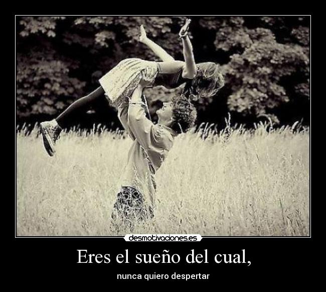 Eres el sueño del cual, - 