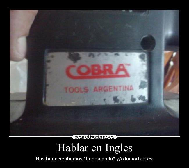 carteles hablar ingles desmotivaciones