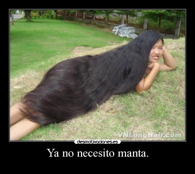 Ya no necesito manta. - 