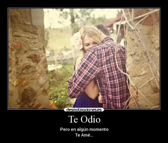 Te Odio - Pero en algún momento
Te Amé...