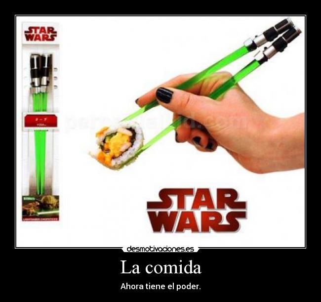 carteles comida stars wars desmotivaciones