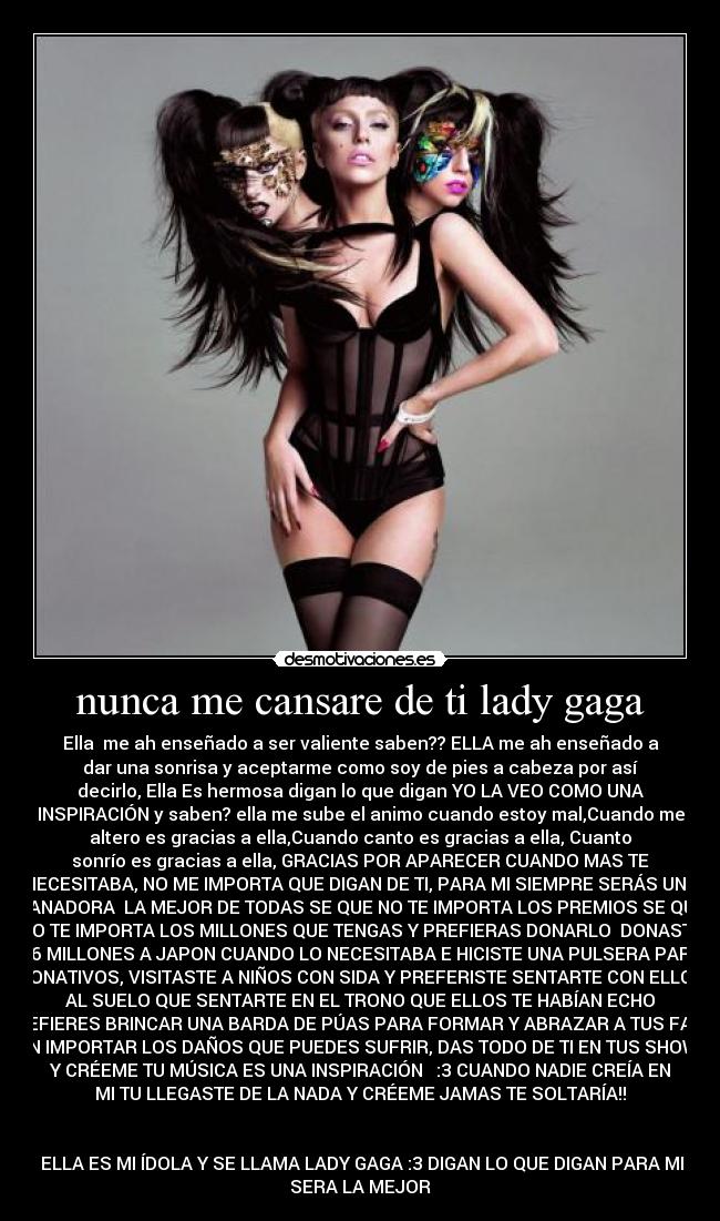 nunca me cansare de ti lady gaga - 