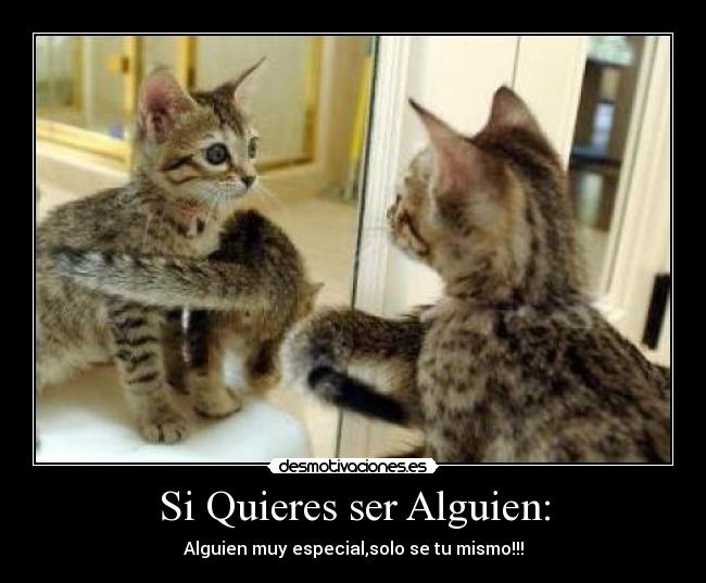 Si Quieres ser Alguien: - Alguien muy especial,solo se tu mismo!!!