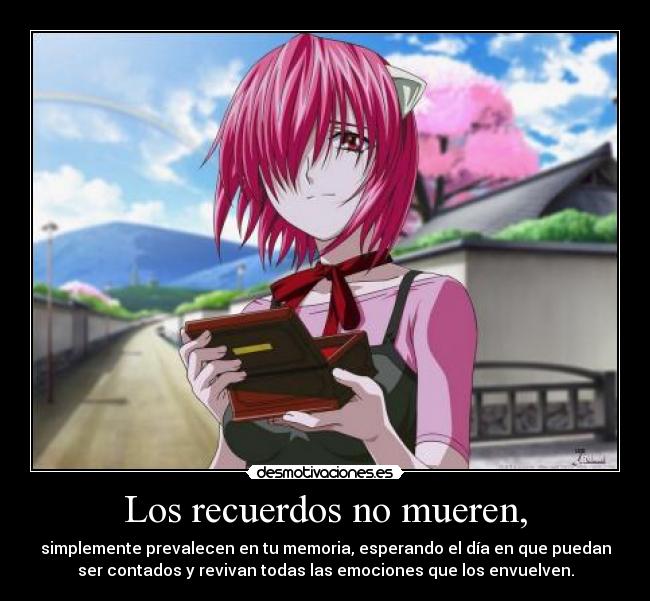 carteles recuerdos raptorhunters 1291 faep casi ano elfen lied lucy guion kaede desmotivaciones