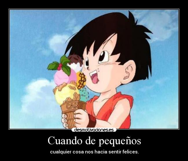 Cuando de pequeños -