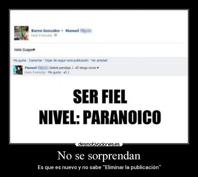 No se sorprendan - 