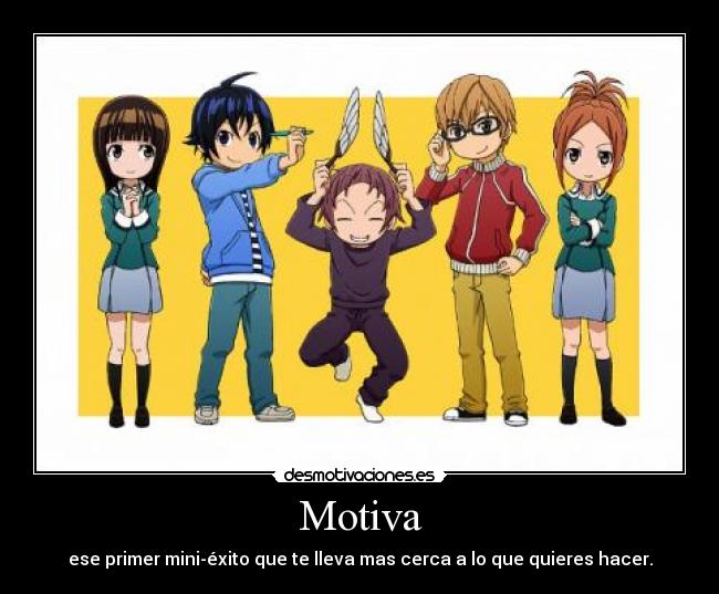 carteles bakuman manga anime primer mini exito vida ghiblifan desmotivaciones
