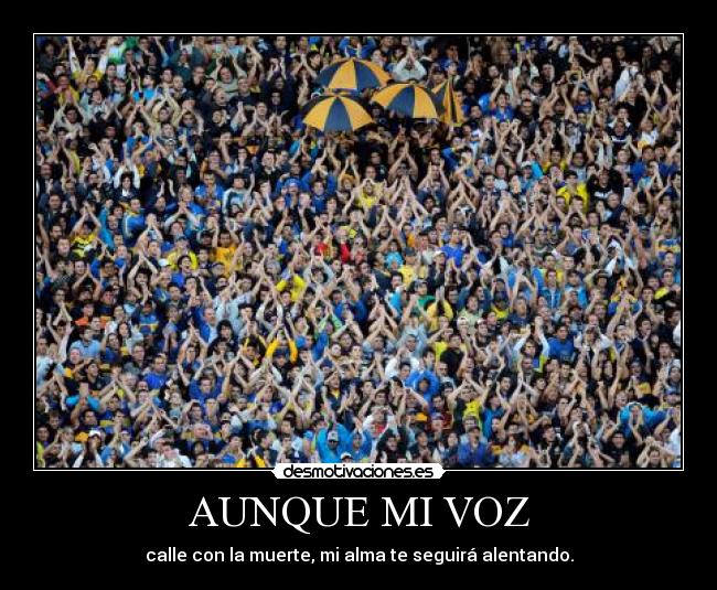 AUNQUE MI VOZ -