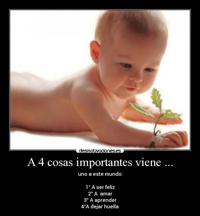 A 4 cosas importantes viene ... -