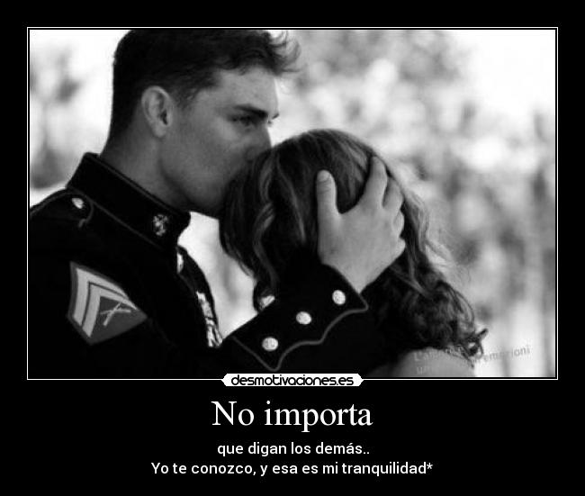 No importa -