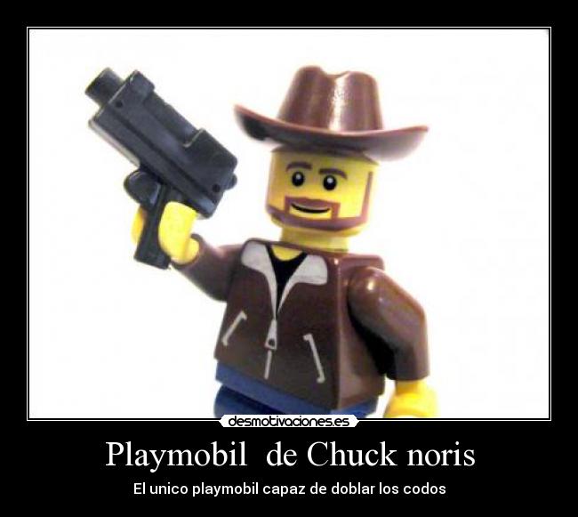 Playmobil de Chuck noris - El unico playmobil capaz de doblar los codos