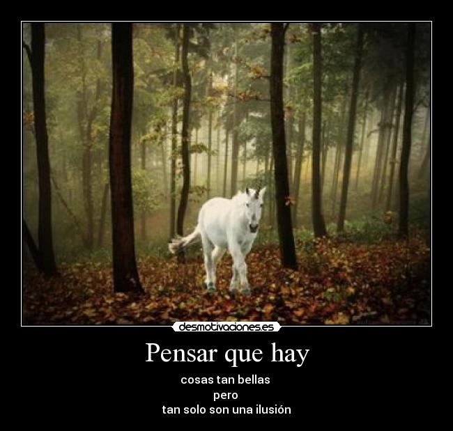 Pensar que hay -