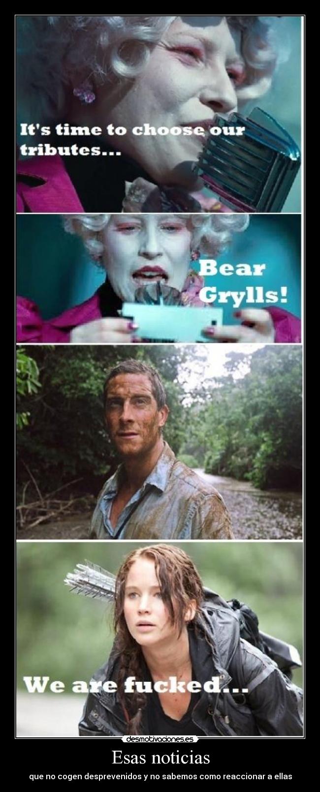 Esas noticias - que no cogen desprevenidos y no sabemos como reaccionar a ellas