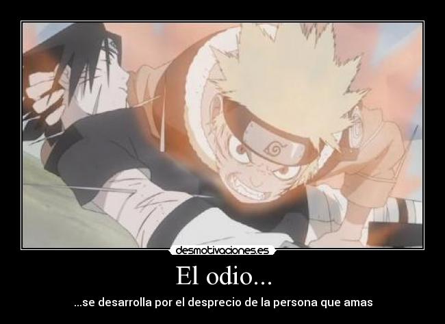 carteles odio naruto manga anime otaku naruto wachiturros desmotivaciones