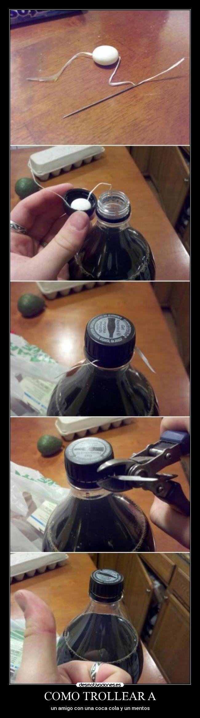 COMO TROLLEAR A - un amigo con una coca cola y un mentos