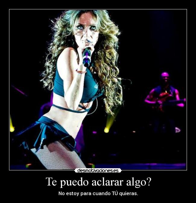 Te puedo aclarar algo? - 