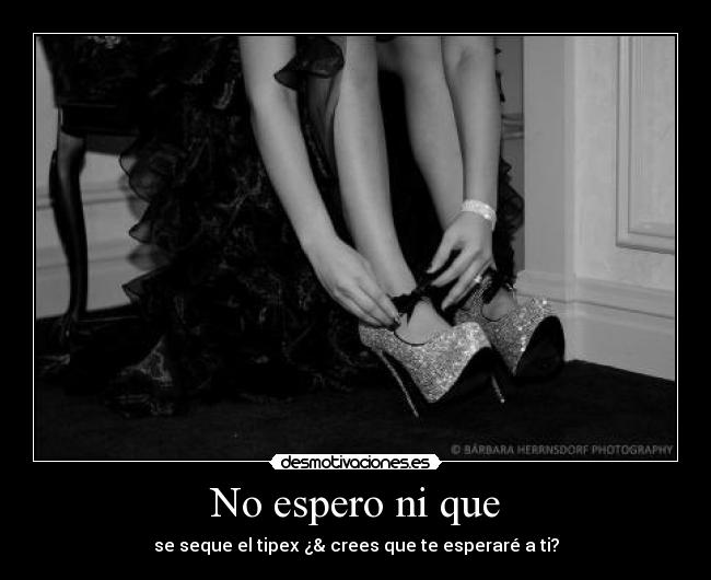 No espero ni que - 