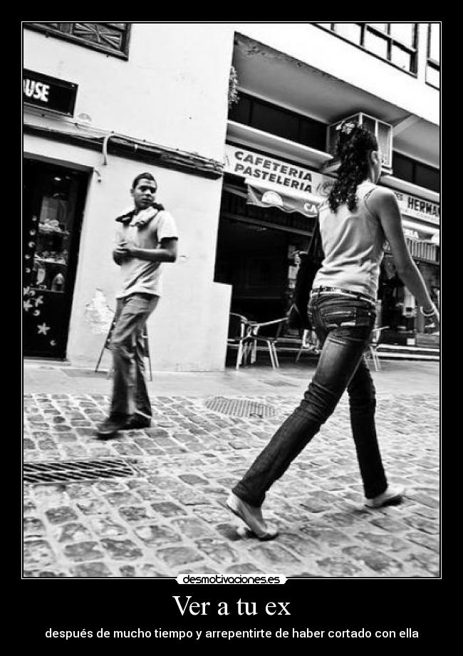 Ver a tu ex - después de mucho tiempo y arrepentirte de haber cortado con ella