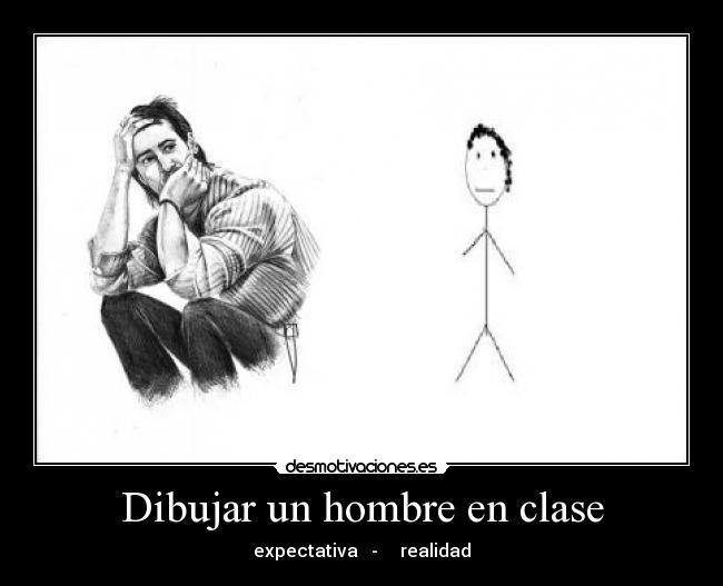Dibujar un hombre en clase -