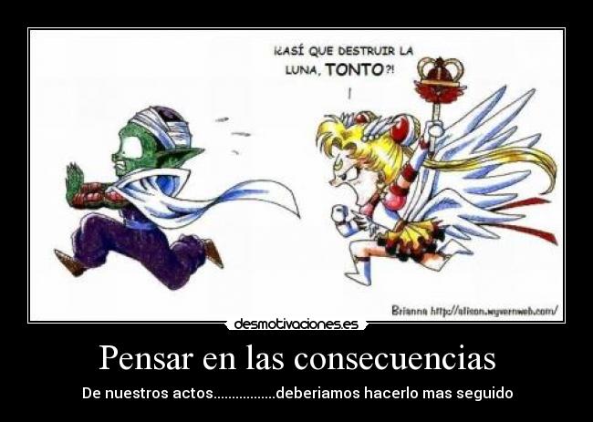 carteles pensar consecuencias desmotivaciones